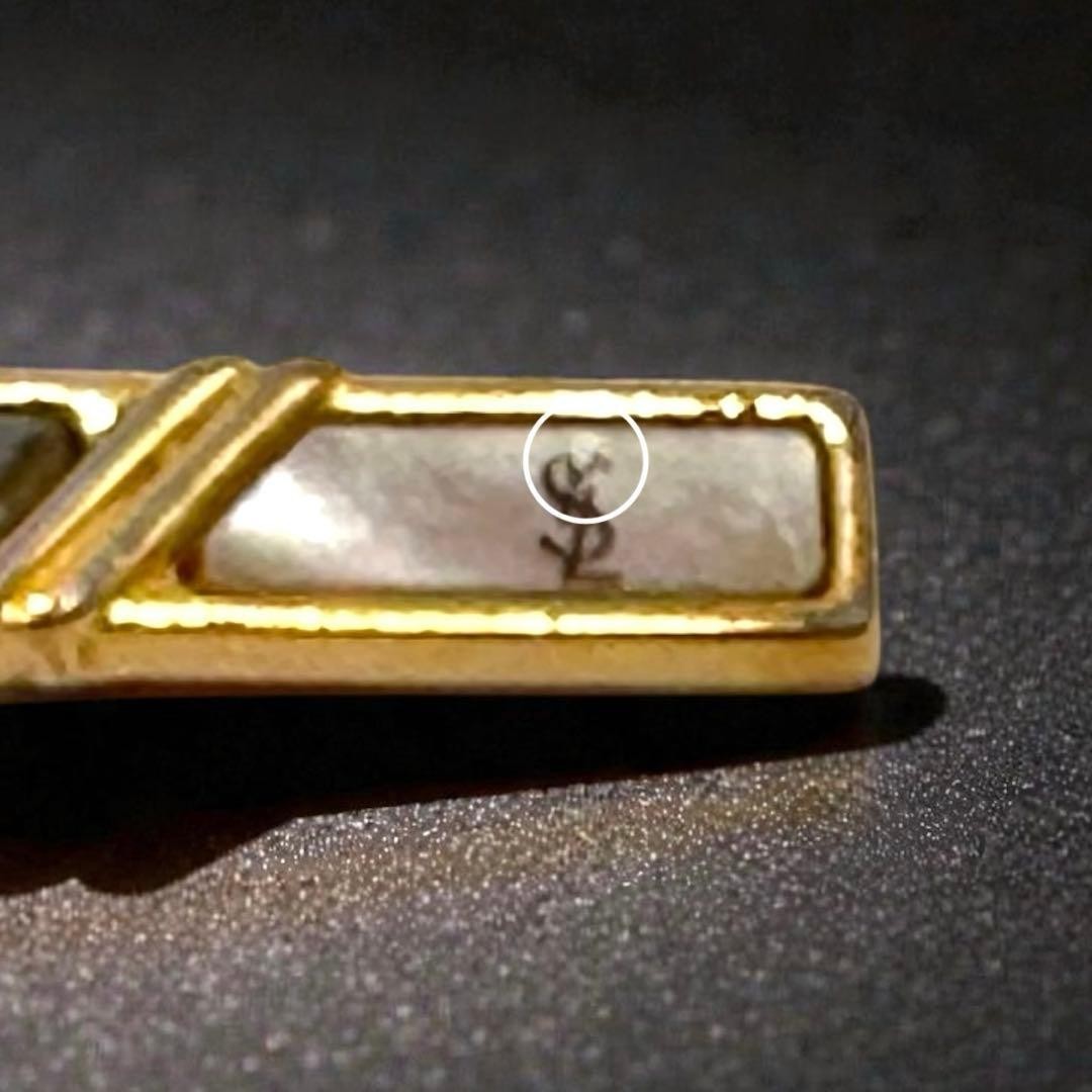 Yves Saint Laurent Gold Stone Tie Clip for Suit thumbnail 3