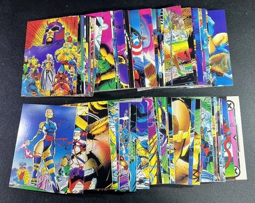 X-Men Trading Cards Jim Lee 1991 COMPLETE SET of 90 Vintage Marvel Comics