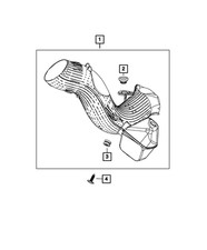 Genuine Mopar Fresh Air Duct 4861736AB