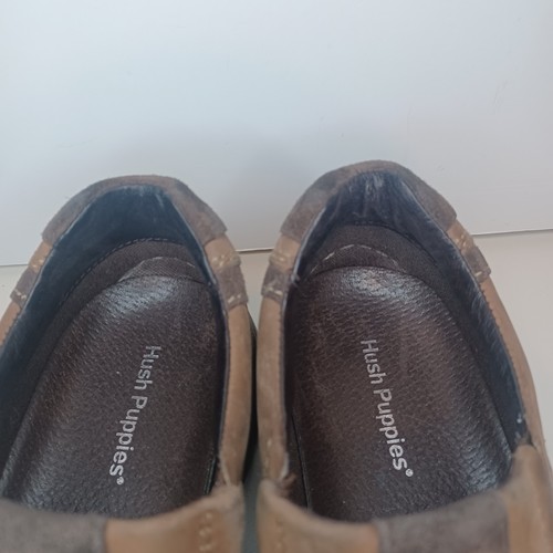 Mocasines Hush Puppies Sandown de cuero marrón sin cordones talla 8 - Imagen 8 de 15