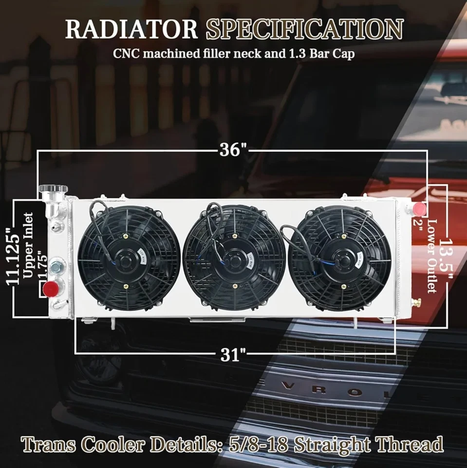 Jeep Cherokee XJ/Comanche 2.5 4.0, L4 V6 (3 Row Radiator Fan Shroud) - Image 3 of 4