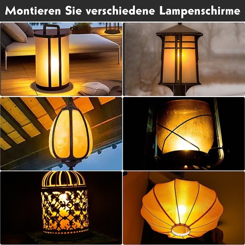 E27 E14 LED Licht Fackel 4 Modi Feuer Lampe Flammen Effekt Flacker Glühbirne DE - Bild 17 von 47