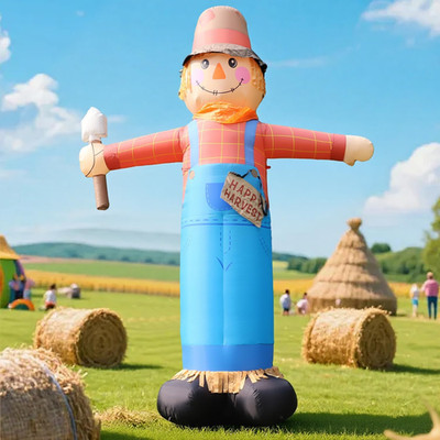 12FT Giant Inflatables Scarecrow Decorations, Fall Harvest Inflatable Yard Decor