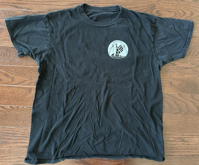 Weekend Vibes Relaxed Style Black T-Shirt Short Sleeves S/M Skeleton Hands Palms