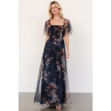 Baltic Born Cassandra Floral Tulle Maxi Dress sz XL