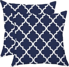 Pack of 2 Canvas Throw Cushion Cover Pillow Covers Cases for Couch Sofa Home