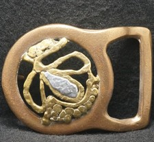 XG29130 VERY COOL VINTAGE 1970s **ABSTRACT ARTWORK** UNISEX FASHION BELT BUCKLE