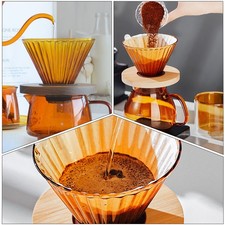  Coffe Filter Reusable Coffee Pour-over Dripper Decorative Funnel