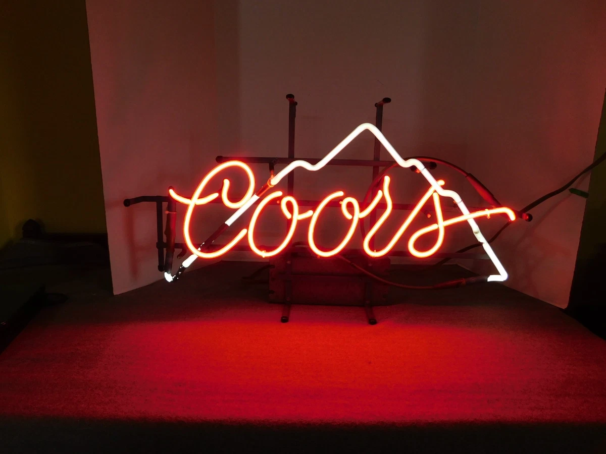 Vintage Coors Beer Neon Sign In Collectible Coors Signs & Tins for
