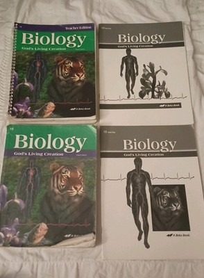 Abeka Biology 3rd Edition, Teacher Edition, Student Textbook, Test & Quiz Keys