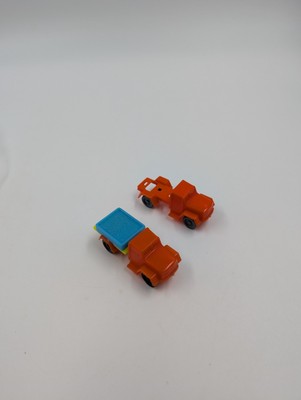 Lot of 2 Vintage BRUDER Germany Mini Plastic Vehicles 