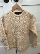 Authentic Irish Wool Sweater CHILD Youth Medium New with Tags