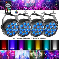 10 PCS 12 LEDs RGB Par Light Stage Lighting DMX512 Disco Party Show DJ Lighting
