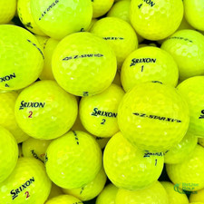 Srixon Z-Star/XV Golf Balls (Yellow) - 12 Mint/Grade A Best Lake Balls FREE P&P