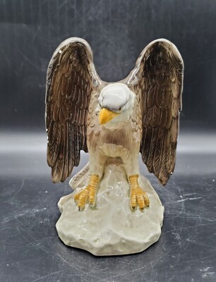 Vintage Otagiri OMC JAPAN BALD EAGLE Bird Americana 7 1/4'' STATUE Figurine
