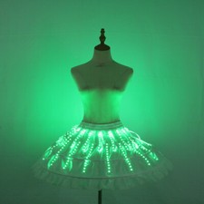 LED Color Shines Skirt Belly Dance Performance Catwalk Club Bar DJ Costume Show