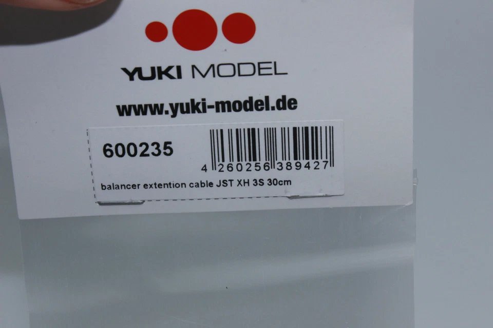 Yuki 600235 Balancer Verlängerung JST XH  3S   30cm  Kabel  NEU in  OVP - Bild 2 von 3