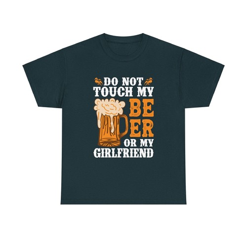Beer Drinking Cerveza Unisex Heavy Cotton Tee T-Shirt 'Don't Touch' - Picture 50 of 79