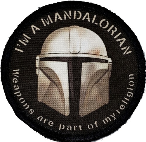 Subdued Boba Fett Mandalorian USA Flag Morale Patch Tactical Military Army - Picture 9 of 24
