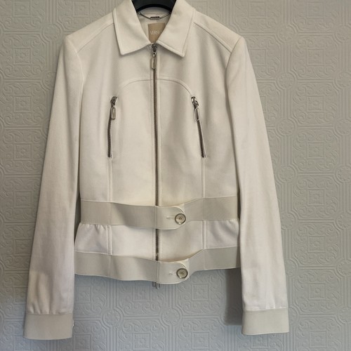 VERSUS Gianni Versace White Structured Fit Cotton Jacket Size 26/40 - Picture 2 of 13