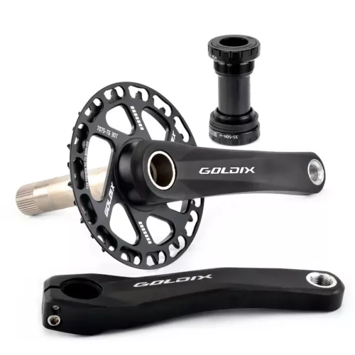 Children Bicycle Crank 110mm-160mm Bike Crankset 7-12Speed Chainwheel 28T-36T BB - Picture 2 of 41