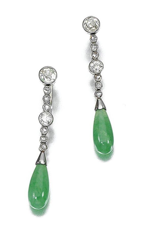 アクセサリー Indian Jewelry/Silver Vintage Jade PD 25Ct Vintage Natural Jade Dangle Drop Women's Earring