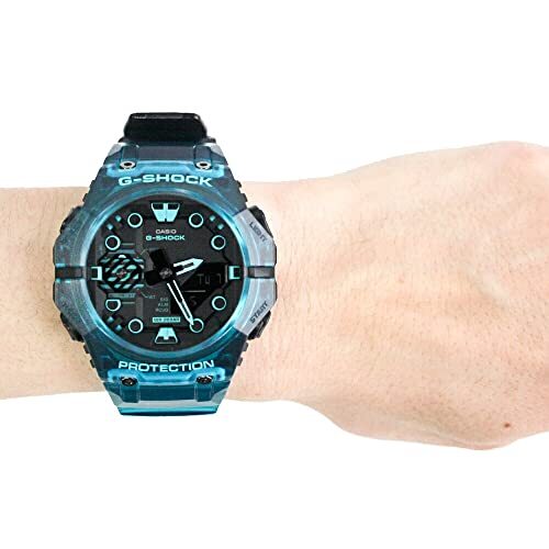 CASIO Watch G-SHOCK GA-B001 SERIES Bluetooth Blue Skeleton