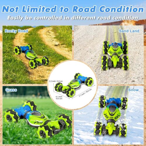 Remote Control Stunt Car with Gesture Sensing for Ages 6-12 - Lights & Music - Picture 8 of 11