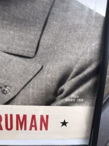 Vintage Original 1944 Franklin Roosevelt Harry Truman Campaign Poster Set 2 Rare - Picture 11 of 14