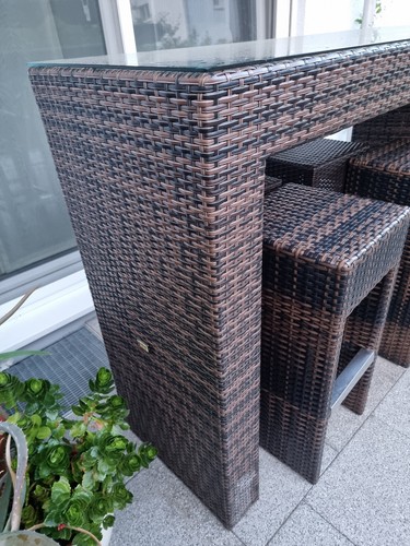 Bar und 4 Barhocker von Woodwell - Bild 3 von 4