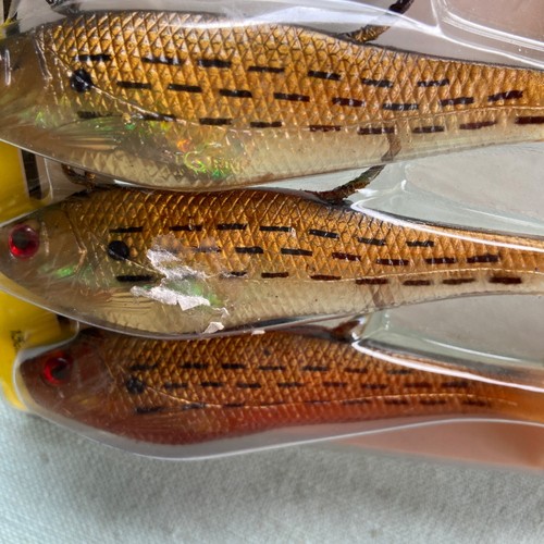 Fishing Lure Lot New Storm WildEye Swim Shad 4” 5” Baby Bass Bunker Paddle Tail - Picture 4 of 12