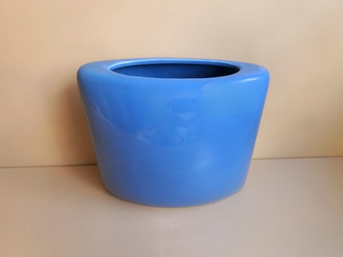 Vintage Blue Haeger Pottery Post Modern Ceramic Porcelain Vase - Picture 2 of 10