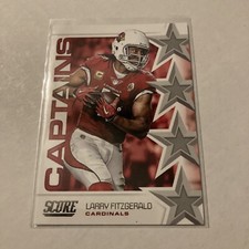 2019 Score Football Captains #1 Larry Fitzgerald Cardinals