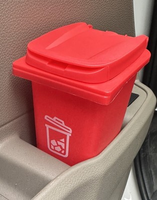 12 Pcs Mini Desk Trash Cans With Lid - Small Plastic Garbage Bins For Office Home