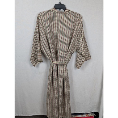 Vintage Christian Dior Monsieur Plaid Bath Robe One Size - Picture 11 of 15