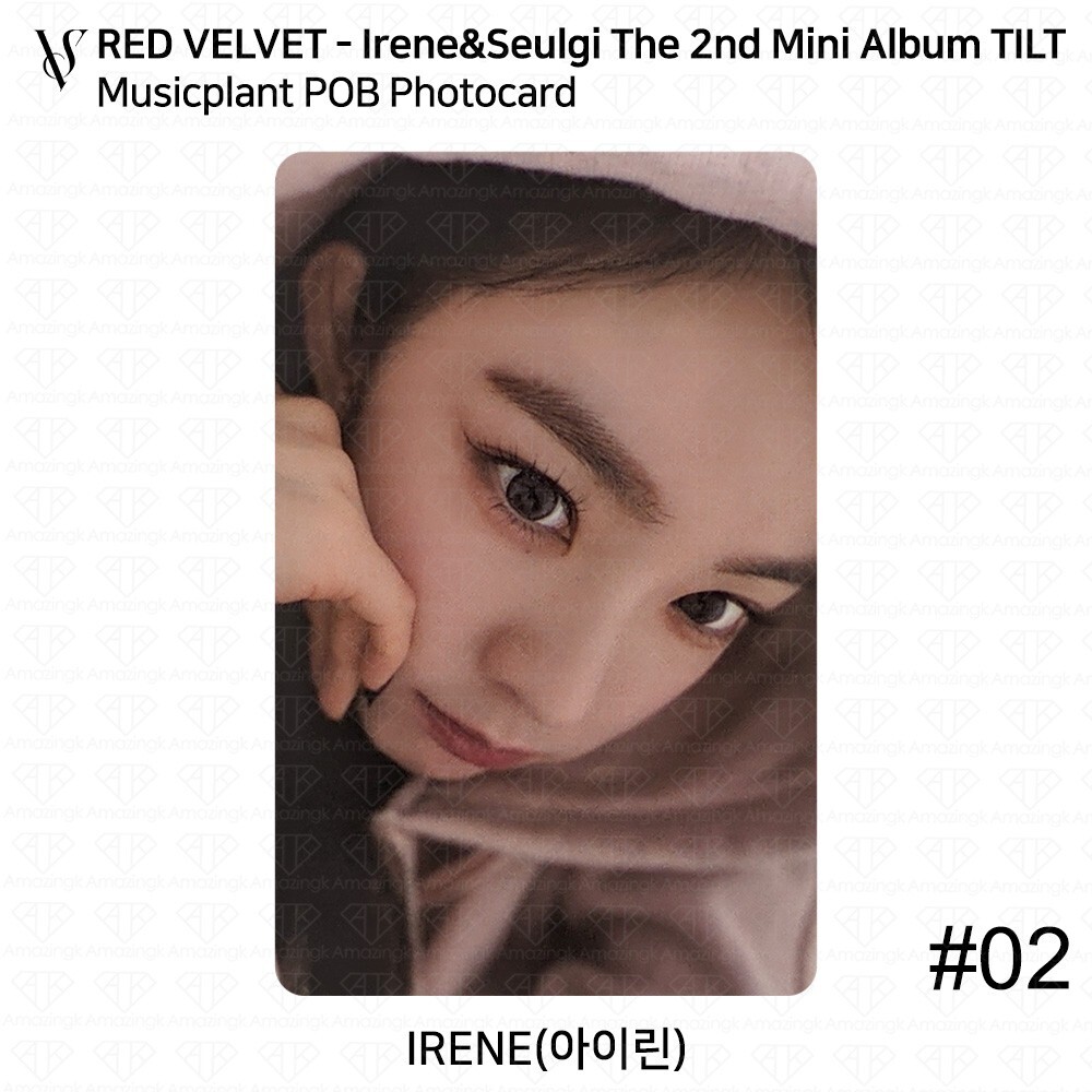 RedVelvet アイリーン TILT シンガポール ラキドロ トレカ B Redvelvet IRENE SEULGI 2nd Mini Album TILT POB Photocard