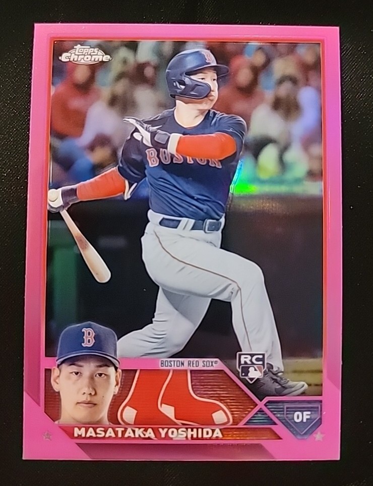 2023 Topps Chrome Masataka Yoshida Rookie RC Pink Refractor #167 Red Sox 