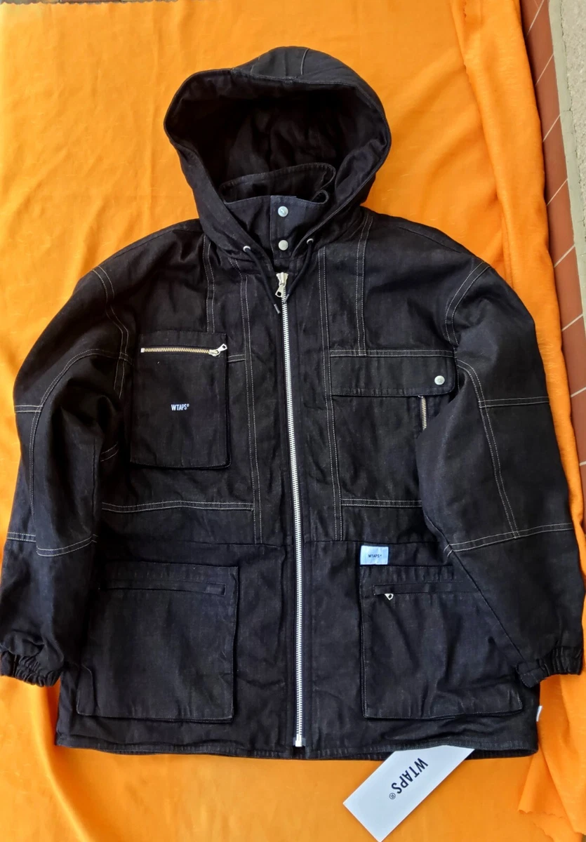 WTAPS Crust Hooded Jacket Cotton Denim Indigo Size Japan 4( EU/UK