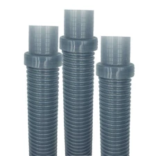 Puri Tech Pool Vac Ultra AquaBug Hose Translucent Blue 1.5 inch x 4 feet 3 Pack