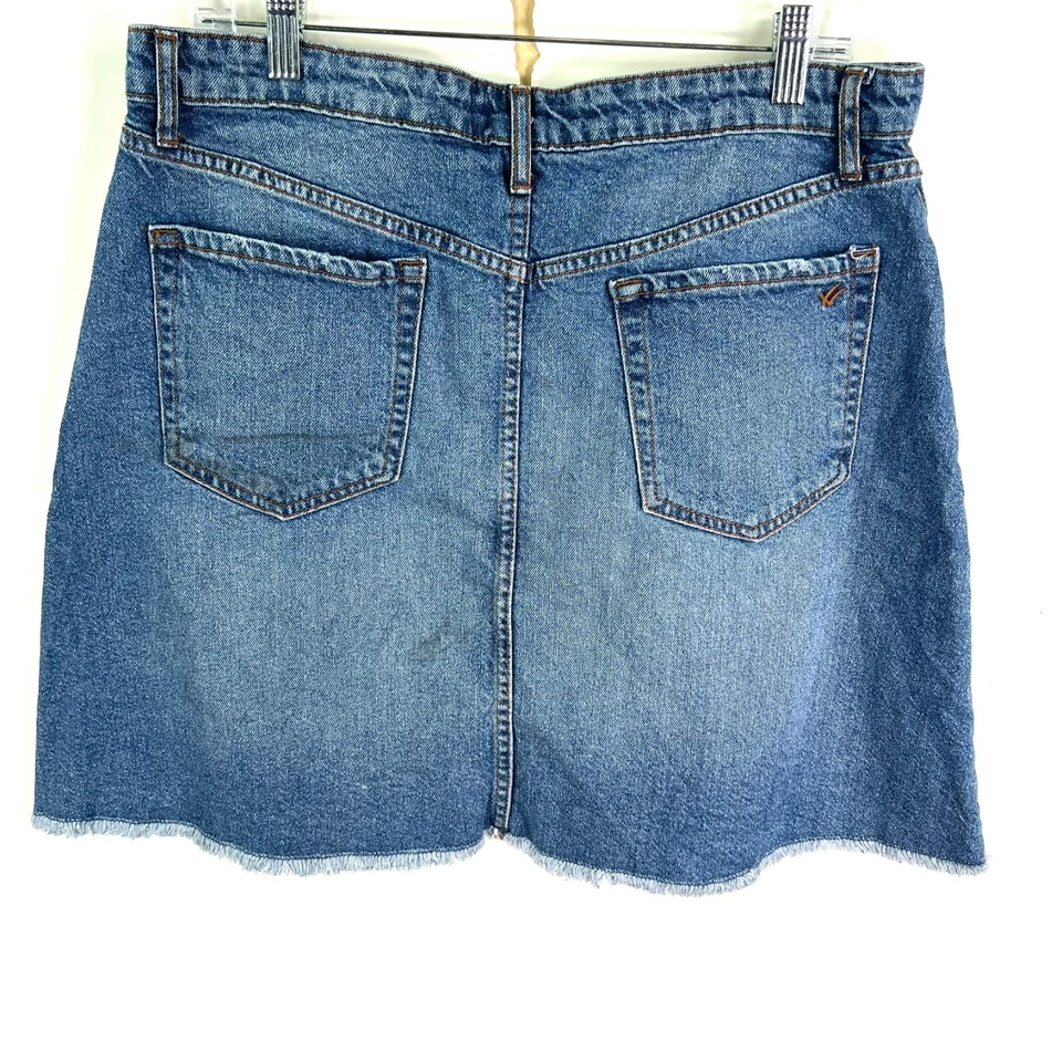Minifalda William Rast Denim Línea A para mujer JR 31 Azul 34X19 Foto 3 de 4