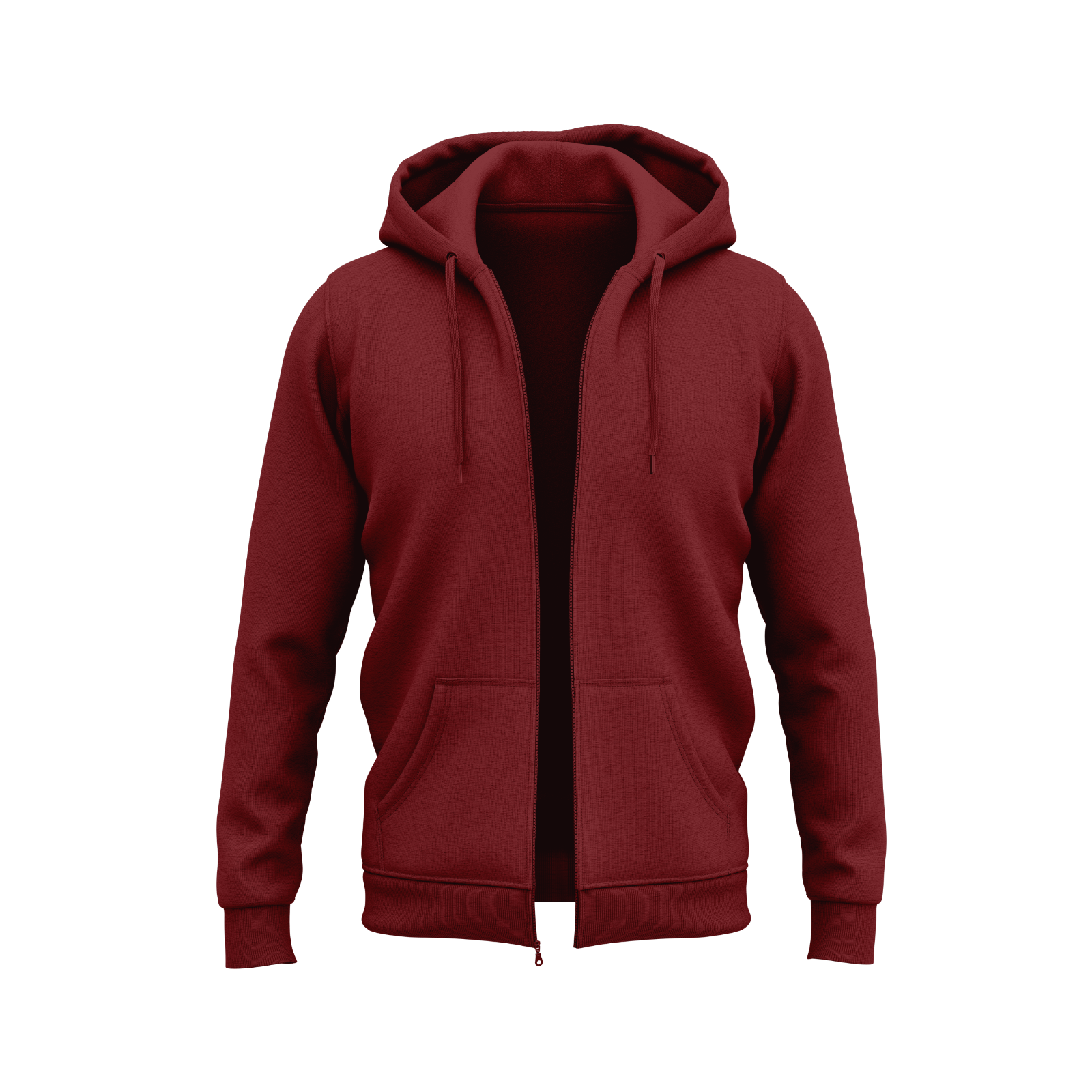 Mens Zip Up Hoodie Plain Fleece Hooded Sweatshirt Zipper Hoody Cotton