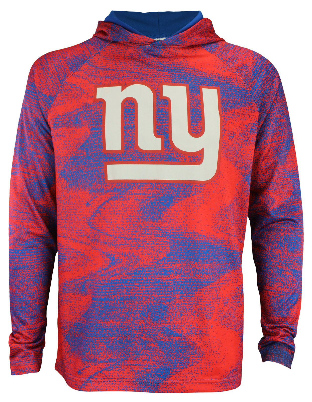 Легкая французская махровая толстовка с капюшоном Zubaz NFL New York Giants Mens Static Body