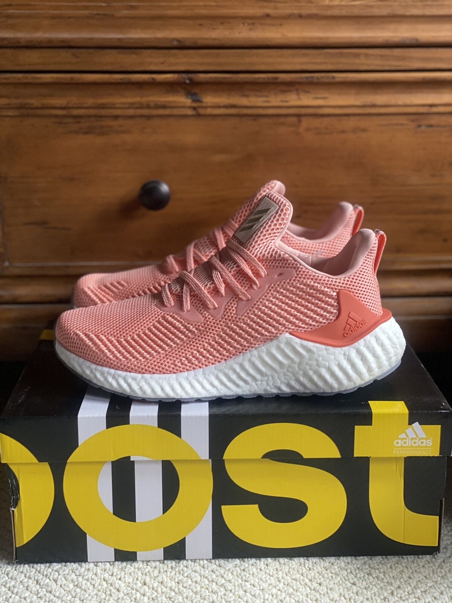 Adidas Alphaboost Boost Running Shoes Mens 6.5/Women Glow  display picture 2