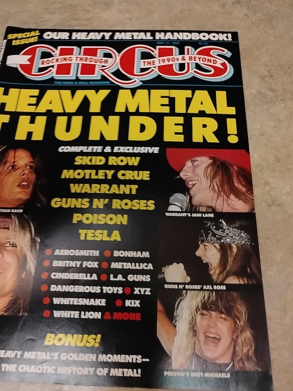  Circus Magazine May 1990 Heavy Metal Handbook