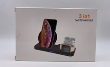 3In1 Fast Wireless Charger Dock Charging Stand
