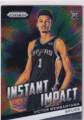 2023-24 Panini Prizm NBA No. 3 Victor Wembanyama Rookie Instant Impact