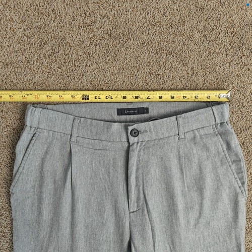 Rageblue Mens Japanese casual gray pleat pant Size L - Picture 8 of 11