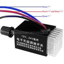 Motor Speed Controller Switch Truck Fan Heater Control Defroster DC 12V 24V-