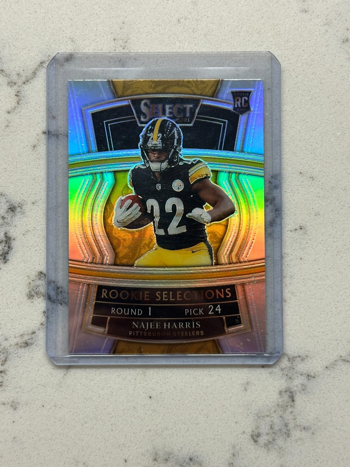 2021 Select - Rookie Selections Najee Harris #RS-10 Silver Prizm RC STEELERS