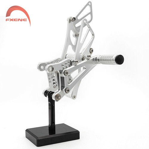 CNC Aluminum Motorcycle Rearset Footpegs Adjustable For Yamaha YZF R1 2007-2008 - Picture 3 of 14